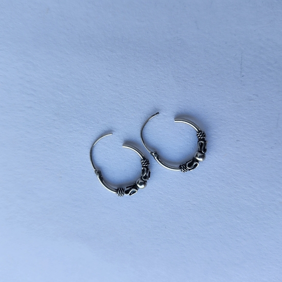 925 small boho hoops - Picture 3 of 4